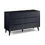 Alicia 6 Drawer Wide Chest - Anthracite