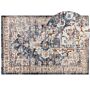 Area Rug Beige And Blue Polypropylene Polyester 200 X 300 Cm Oriental Vintage Pattern