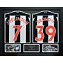 Newcastle United Fc Bruno Guimaraes & Joelinton Signed Shirts (dual Framed)