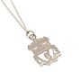 Liverpool Fc Sterling Silver Pendant & Chain Cr Small