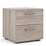 Pepe Bedside 2 Drawers In Truffle Oak