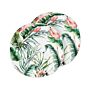 Set Of 2 Garden Cushions Multicolour Polyester 40 Cm Round Flamingo Motif Modern Outdoor Decoration Water Resistant