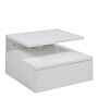 Ashlan Bedside Table With 1 Drawer In White