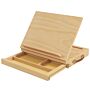 Vinsetto Wooden Table Easel Box, Adjustable Beechwood Table Box Easel W/ Storage Drawer, Portable Folding Artist Drawing & Sketching Board