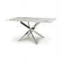 Astoria Medium 1.6m White/chrome Dining Table