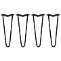 4 X 14" Hairpin Legs - 2 Prong - 10mm - Black