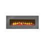 Sureflame Wm-9505 Electric Wall Mounted Fire With Remote In Grey, 42 Inch