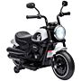 Homcom 6v Electric Motorbike With Training Wheels, One-button Start - White