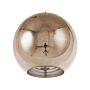 Pendant Lamp Gold Glass Round Globe Shape 1 Light