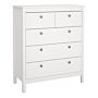 Madrid Chest 3+2 Drawers In White