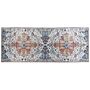 Area Rug Multicolour Polyester 80 X 200 Cm Runner Oriental Vintage Distressed