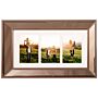 Multi Photo Frame Copper Glass Plastic 51 X 32 Cm Mirrored For 3 Pictures 15x10 Cm Collage Aperture