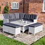 Prestbury Corner Dining Set Putty Grey