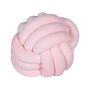 Decorative Cushion Pink Velvet Knot Pillow 30 X 30 Cm