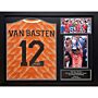 Netherlands Van Basten Retro Signed Shirt (framed)