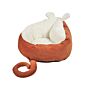 Polyester Dog And Cat Bed 50 X 45 Cm Orange Mouse Shape Couch Protection