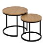 Spiro Round Nest Of Tables In Oak