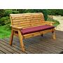 Three Seater Winchester Bench - Burgundy