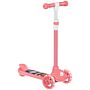 Aiyaplay Kids 3 Wheel Scooter For 2-6 Years Old W/ Adjustable Height, Led Light, Tpe Handlebar, Pink