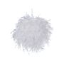 Pendant Lamp White Feathers Round Shape