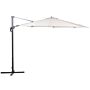 Garden Sun Parasol Beige Fabric 240 Cm Swivel Weather Resistant