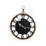 Wall Clock Black Copper Metal Ø 52 Cm Arabic Numerals Home Decor Hanging