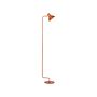 Floor Lamp Orange Metal 154 Cm Adjustable Cone Shade On-off Switch Lighting