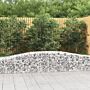 Vidaxl Arched Gabion Baskets 4 Pcs 400x50x40/60 Cm Galvanised Iron