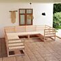 Vidaxl 8 Piece Garden Lounge Set Solid Pinewood