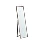 Standing Mirror Silver Glass Synthetic Material 40 X 140 Cm With Stand Modern Design With Frame