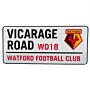 Watford Fc White Street Sign