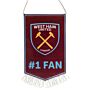 West Ham United Fc No.1 Fan Mini Pennant