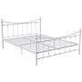 Vida Designs Paris King Size Metal Bed, White