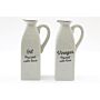 Antique Grey Oil & Vinegar Containers