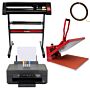 50cm Clam Press, 720mm Vinyl Cutter & Epson Printer