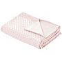 Weighted Blanket Cover Pink Polyester Fabric 120 X 180 Cm Dotted Pattern