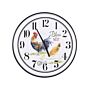 Wall Clock Multicolour Iron Open Face Country Retro Design Round 48 Cm