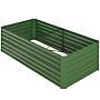 Outsunny Raised Beds, Galvanised Steel Outdoor Planters With Multi-reinforced Rods, 180 X 90 X 59 Cm, Green