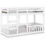 Vidaxl Bunk Bed White 90x190 Cm Solid Wood Pine