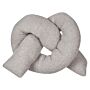 Cushion Grey 172 X 14 Cm Teddy Fabric Throw Pillow Decorative Soft Filling Multiple Shapes Accessories