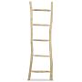 Vidaxl Towel Ladder With 5 Rungs Teak 45x150 Cm Natural