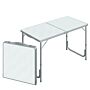 Outsunny Portable Outdoor Garden Aluminium Portable Folding Camping Picnic Party Field Kitchen Bbq Table