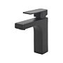 Basin Tap Black Metal Bathroom Single Lever Mat Finish Faucet