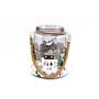 Christmas Market Lantern White With Rope Handle