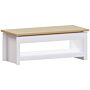 Arlington Sliding Top Coffee Table, White