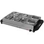 Homcom 4 Tray Electric Food Warmer Buffet Server With Plate Warmer Function, Cool Touch Handles, Adjustable Temperature, 300w