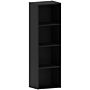 Oxford 4 Tier Cube Bookcase, Black