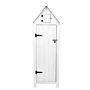 Wooden Garden Shed - White