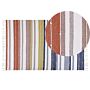 Area Rug Multicolour 140 X 200 Cm Synthetic Material Decorative Tassels