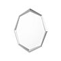 Wall Hanging Mirror Silver 91 X 66 Cm Octagonal Decorative